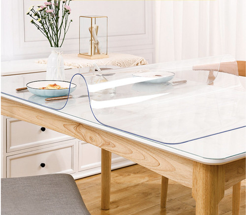 Klar pvc vinyl tisch abdeckung - klar,