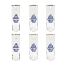 6x Hannen Bierglas Stange 0,2l