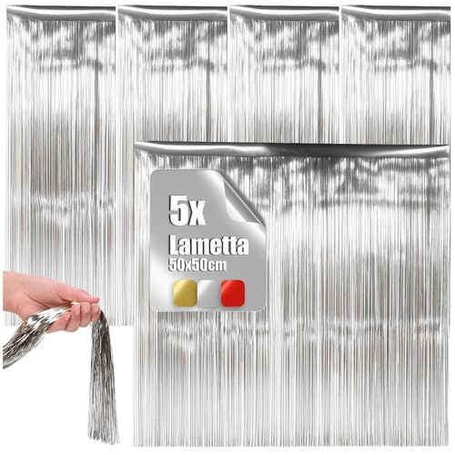 Lametta silberfarbene - 5x,