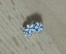 PANDORA Charms Armband 925 Sterling Silber Weiß füllige kleinen Blumen (P18)