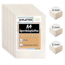Sperrholzplatte A4 | Dünne