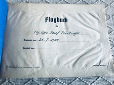 Original-Flugbuch 1944 eines Piloten in Berlin Gatow mit Fotos