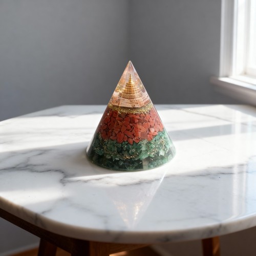 Orgonit kegel pyramide - pyramide, mit
