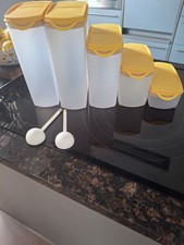 Tupperware 5er Set Eidgenossen Plus, 2,2 L, 1,6 L, 1,0 L, 350 Ml, Gelb