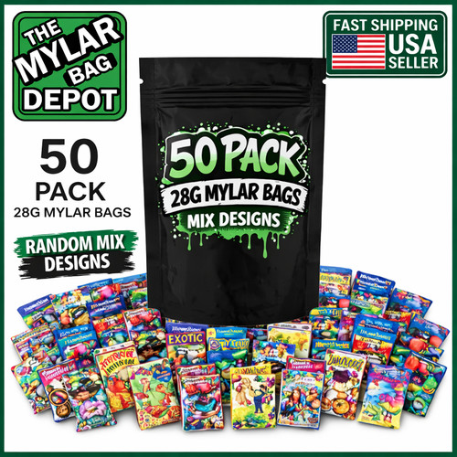 Pack 28g mylar bags - 50,