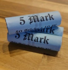 Münzrolle 50 x 10 Pfennig Kaiserreich 1873-1922 handgerollt