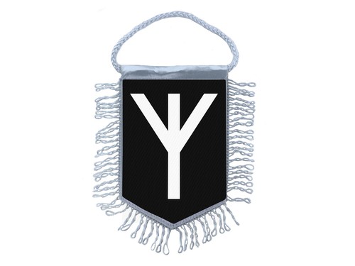 Viking rune fanion mini flagge - fanion, mini-flagge