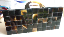 Vintage 1960er Horn (Schildpatt ?) Handtasche