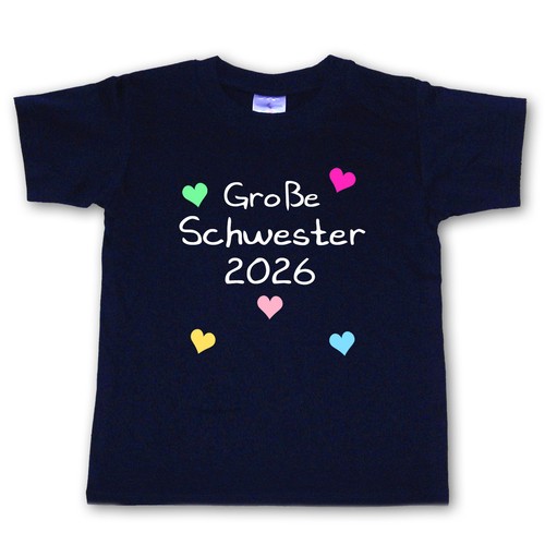 Shirt große schwester 2026 - t,