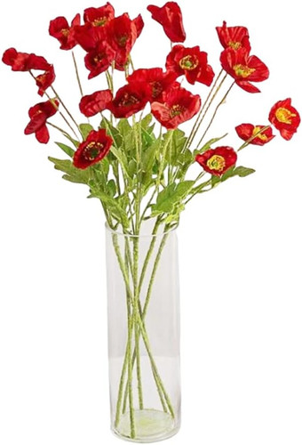 Künstliche mohnblumen seide - künstliche, mohnblumen-seide