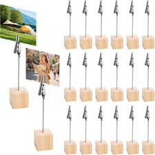20 Stück Fotohalter Holz mit