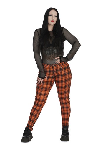 Banned apparel orange tartan - banned,