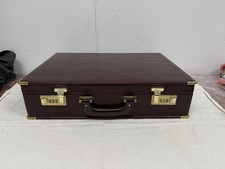 Roncato Vintage Aktenkoffer – Leder, Burgundrot, Zahlenschloss – Top Zustand