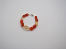 Citrine and Carnelian Bracelet