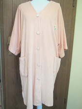 Damen Frottee  Bademantel, Lingerie, Gr. 48/50, Mischgewebe, orange