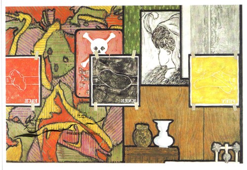 Postkarte jasper johns - jasper,