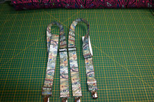 Hosenträger Motiv  Angelsport  35 mm 4 Clips 115 cm