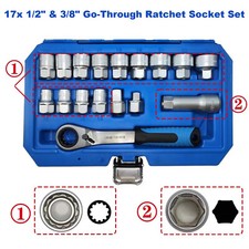 17x Durchgangs Durchsteck