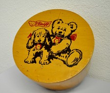 STEIFF Spielzeugkiste Holzkiste rund STEIFFTONNE TEDDY