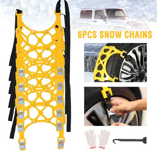 6tlg auto stabile schneeketten - 6tlg,