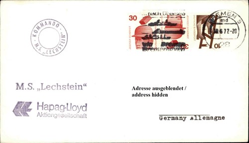Schiffspost schiffsstempel - schiffspost,