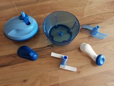 toller Tupperware Quick Chef, für Salatschleuder u. Zerkleinerer, in blau/weiß