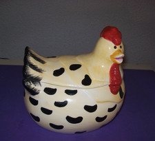 Keramik Hahndose Dose Hahn