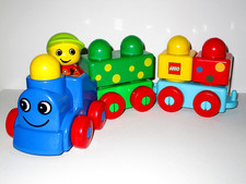 Lego Duplo Primo~Eisenbahn~Zug~Lokführer~Anhänger~Ladung~Babys erstes Spielzeug!