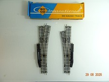 Roco H0 4534/4535 Weichenpaar mit Antrieb siehe Foto in OVP PK982