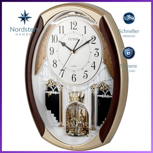 Musikalische wanduhr mit - musikalische,
