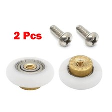 2 Pcs Duschtürrollen Duschkabine Rollen Duschtür Schiebetür Ersatzrollen 20-27mm