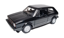 Burago Volkswagen Golf Mk1 GTI (1979) schwarz Scale 1/24 Modellauto Fahrzeug !