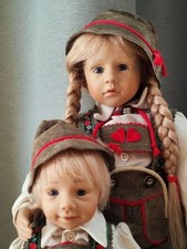 Schildkröt Modelle Evelyn Pfaffendorf  2 Künstlerpuppen  mit  Zertifikat