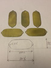 Gravurplatte Namenschild Messing Plakette Nostalgisch Landhaus Patina Antik 5 x