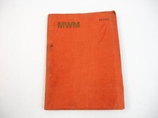 MWM KD18 Klein-Dieselmotor Betriebsanleitung Ersatzteilliste 1939