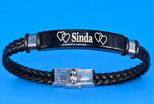 Lederarmband mit Gravur – Wunschname – Personalisiertes Geschenk