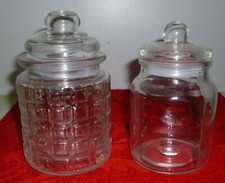 2x kleines Vorratsglas Vorratsgläser für Gewürze, Bonbons...transparent
