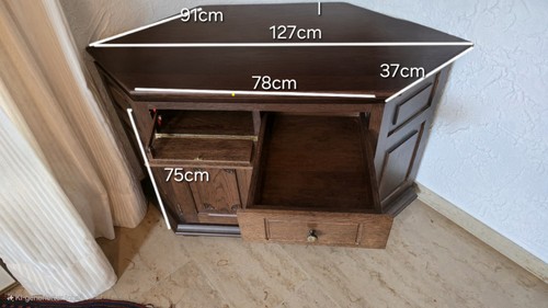 Massiver eiche eckschrank - massiver, eiche‑eckschrank