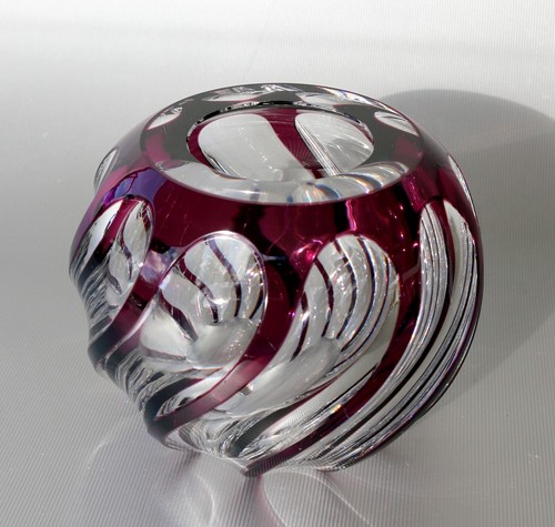 Kugel vase kristallglas farbig - kugel,