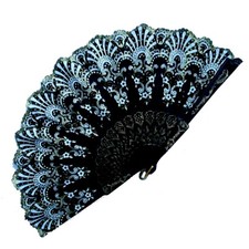 Handfächer Fecher Fächer Dekoration Taschenfächer Deko Wand Dekofächer Glitzer