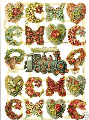Glanzbilder poesie blumen - 1,
