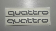 quattro Aufkleber Audi 2 x Sticker Tuning Auto Decal Aufkleber Logo 2 Stück 29cm