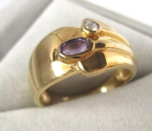 Eleganter 333er gold damenring - gold,