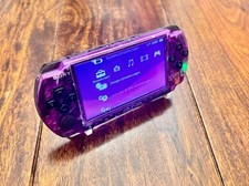 Custom PSP - PlayStationPortable 3000 with Purple Transparent Shell  