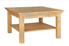 Couchtisch gelaugt geölt 76x76 cm Tisch Landhausstil