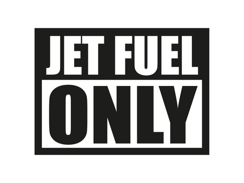Plott aufkleber jet fuel only - plott,