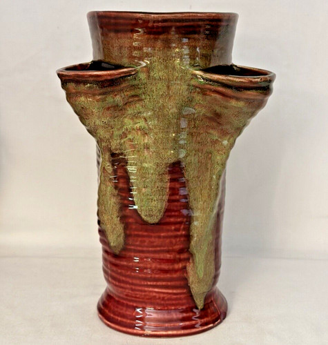 Weller pottery turkis vase - pottery, 10"