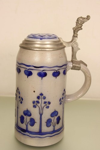 Jugendstil bierkrug masskrug - jugendstil,