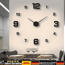 Wanduhr Groß Deko 3D Design