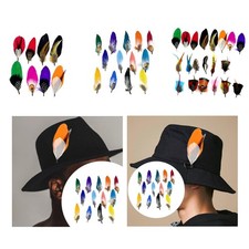 Hutfedern für Fedora leicht verschiedene Federn für Events Blume